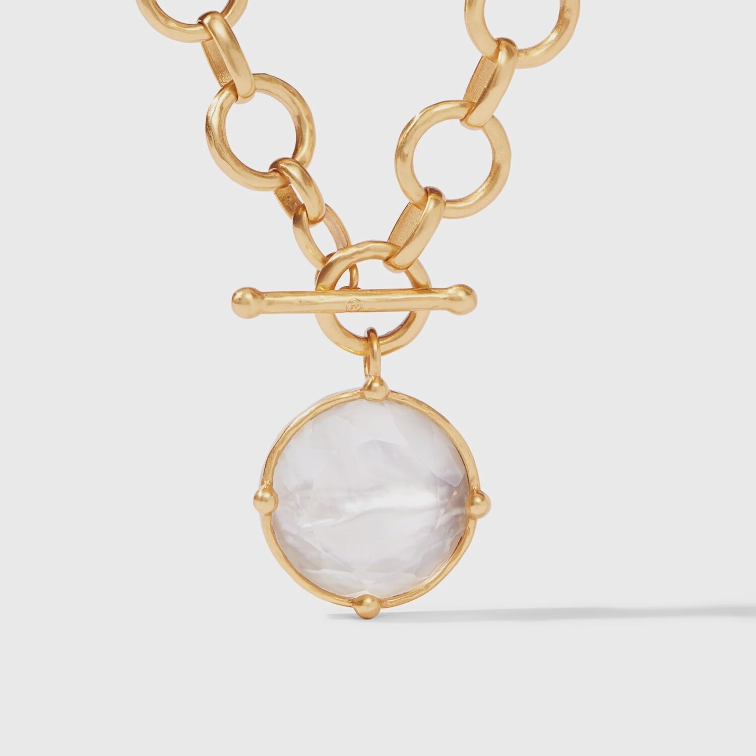 Honeybee Statement Necklace - Iridescent Clear Crystal