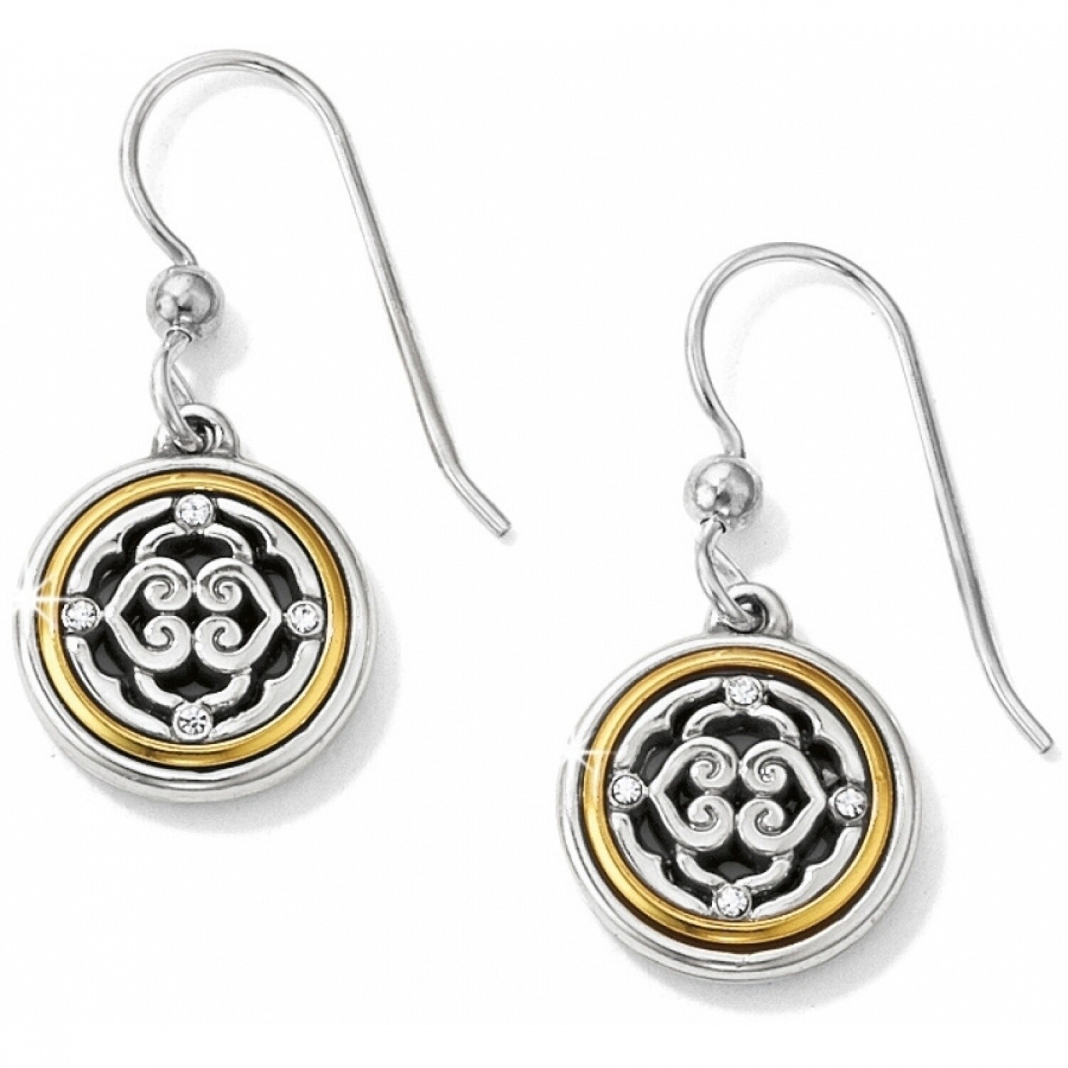 Intrigue French Wire Earrings - Silver-Gold