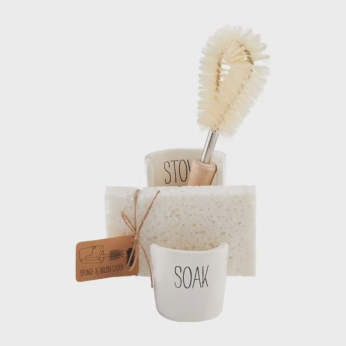 SPONGE AND BRUSH SINK CADDY SET