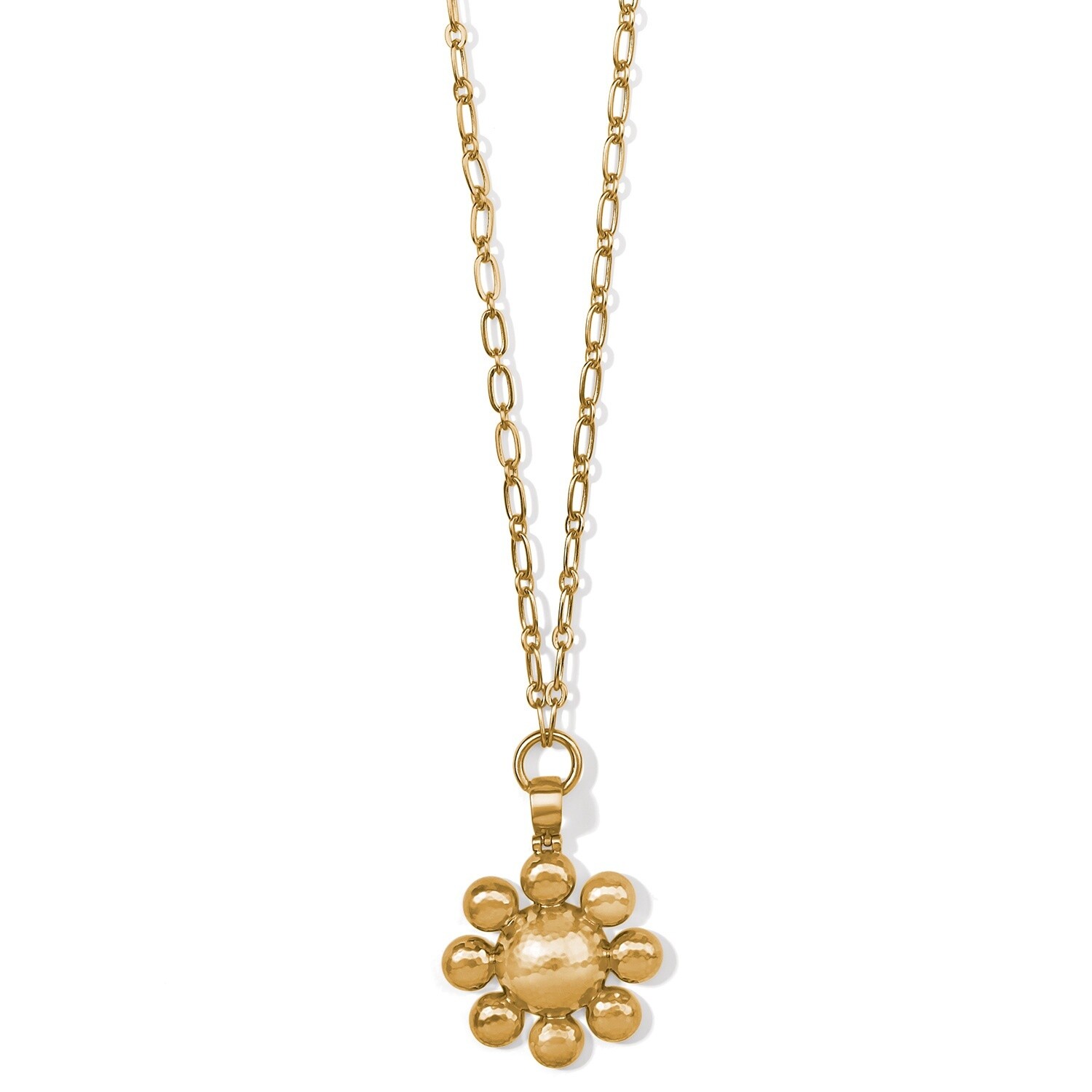 Montagne Long Necklace - Brushed Gold
