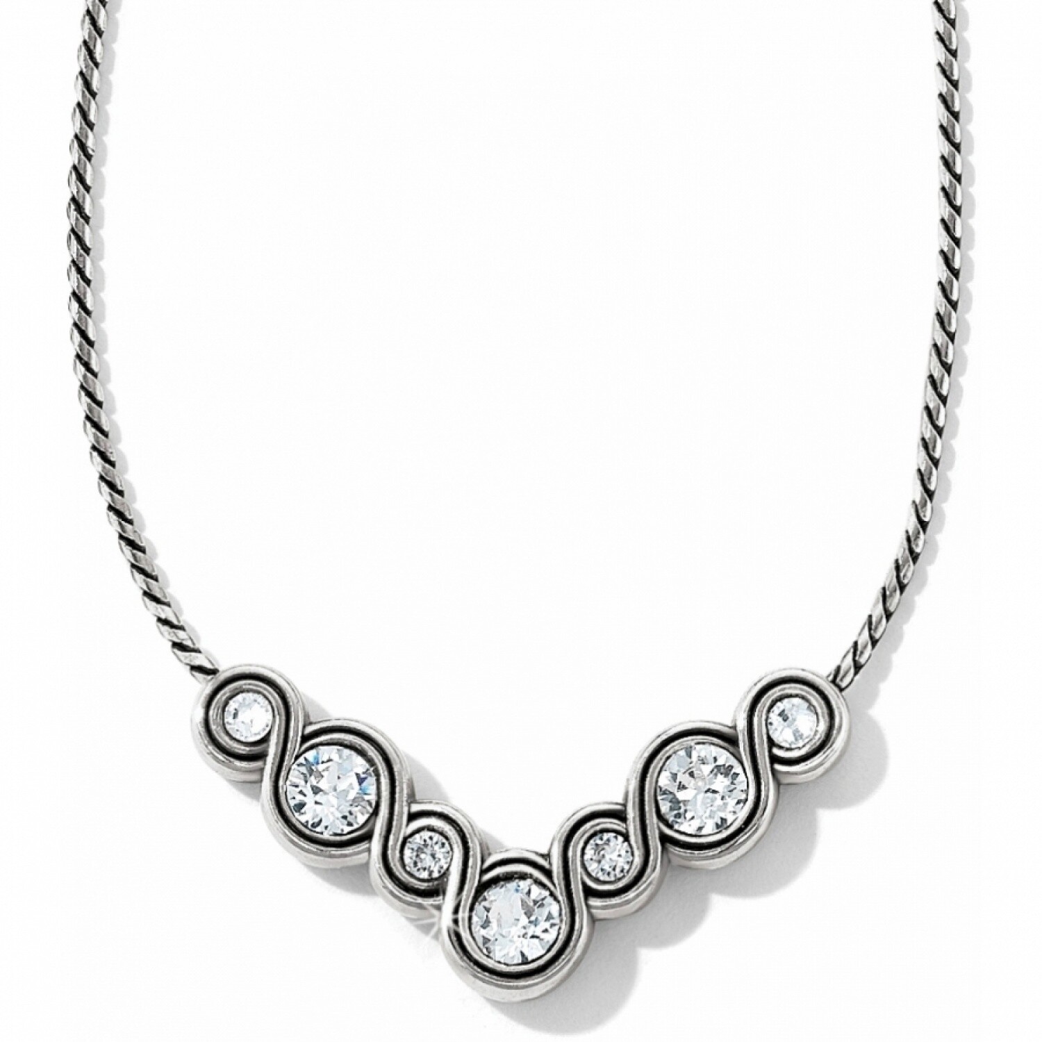 Infinity Sparkle Necklace - Silver