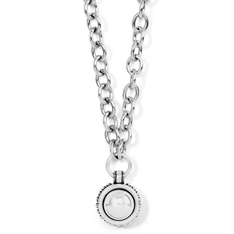 Pretty Tough Bold Stud Necklace - Silver