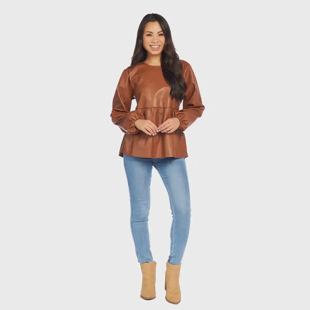 Lovie Top Brown