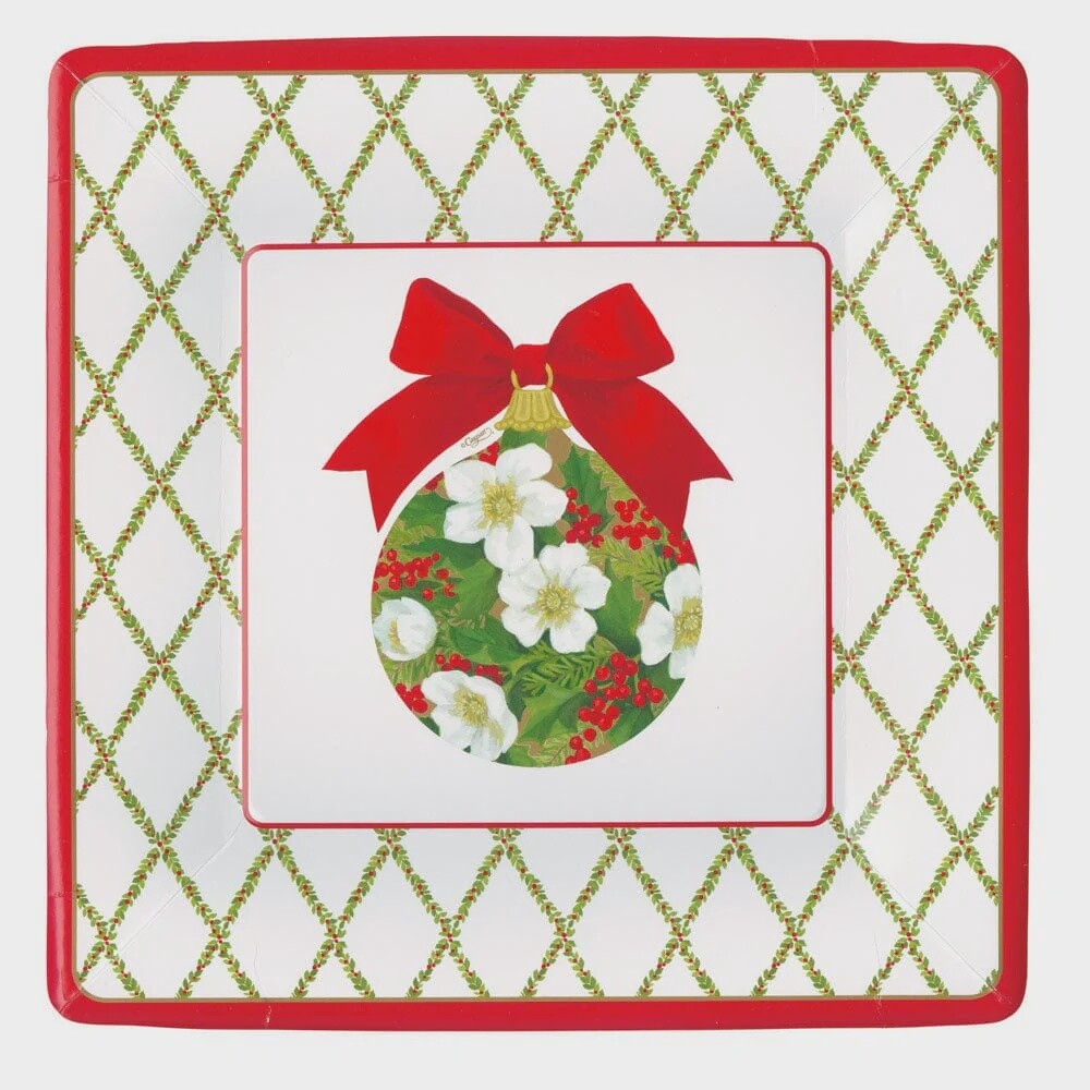Ornament and Trellis Paper Dinner Plates