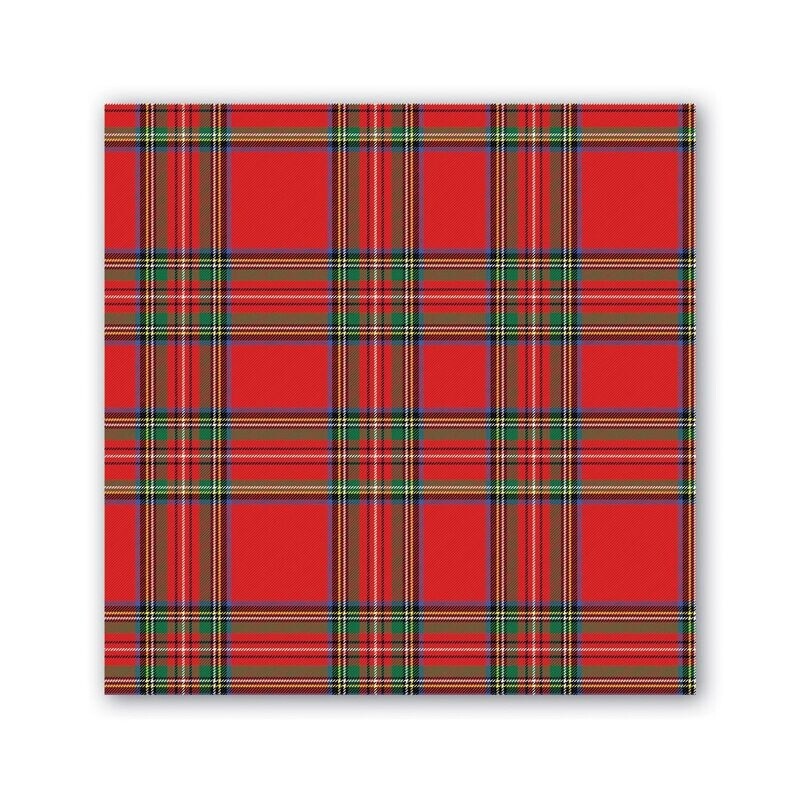 Tartan Cocktail Napkins