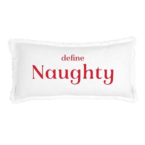 Define Naughty Lumbar Pillow