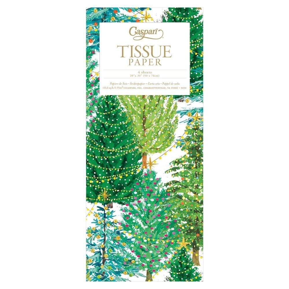Christmas Trees with Lights Tissue Paper