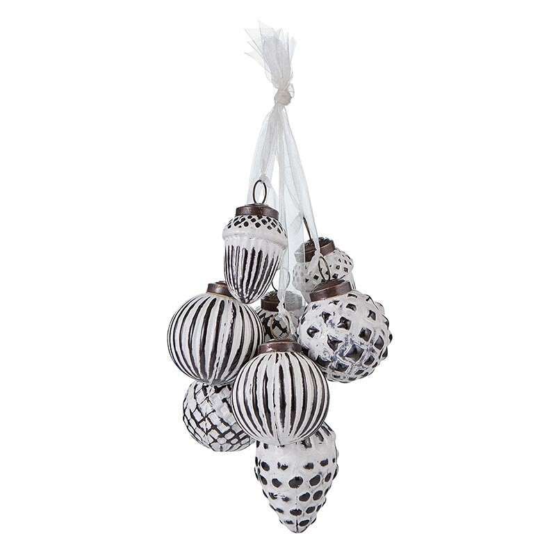 Ornament Cluster - White