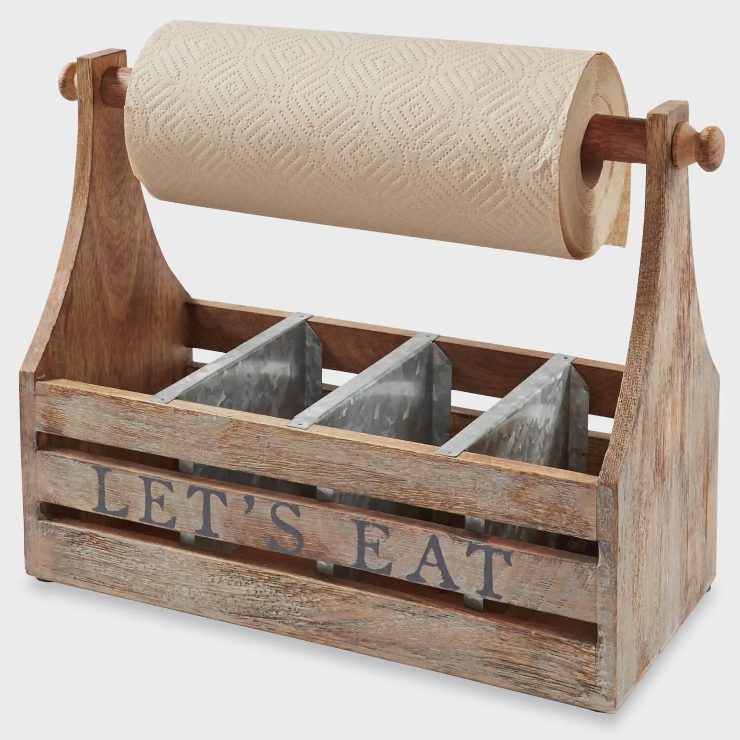 LET'S EAT PAPER TOWEL TABLE CADDY