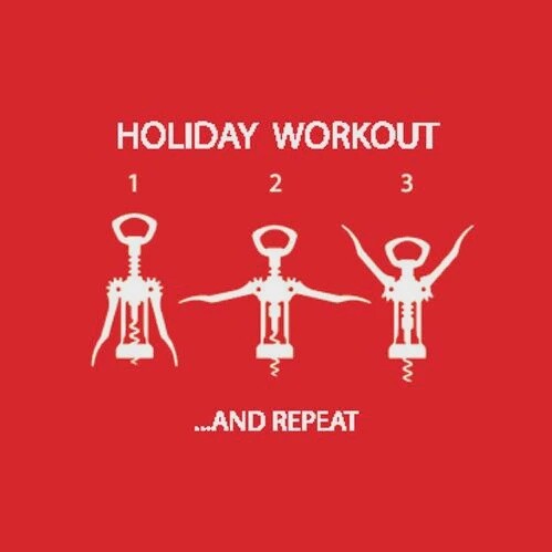 Holiday Workout Beverage Napkin