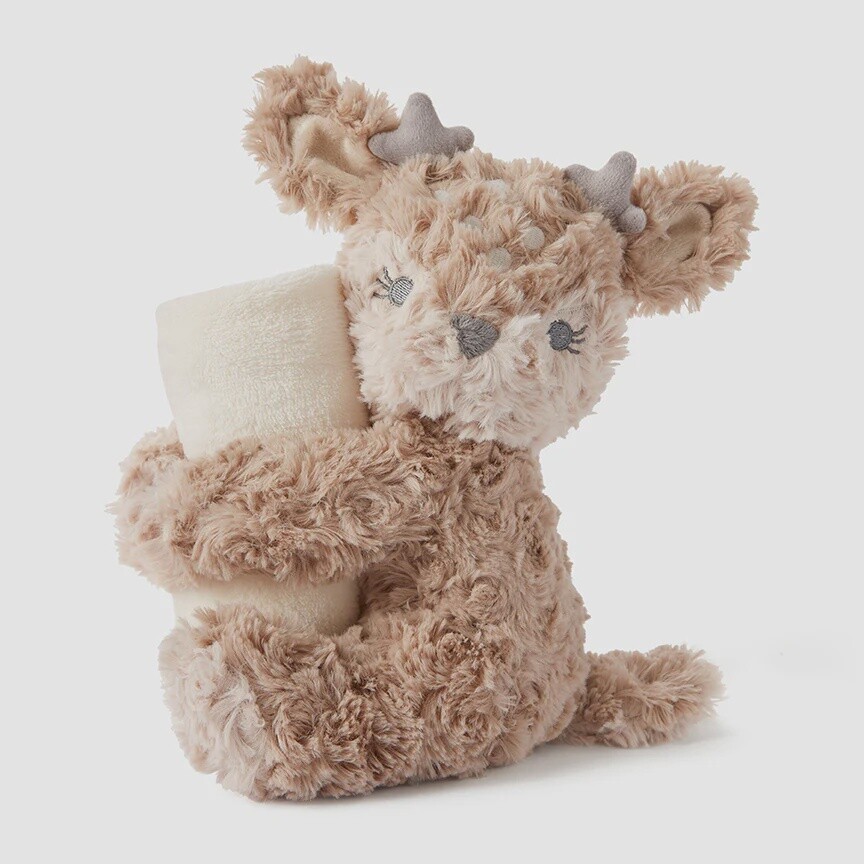DNR-Fawn Swirl Naptime Huggie Plush Toy