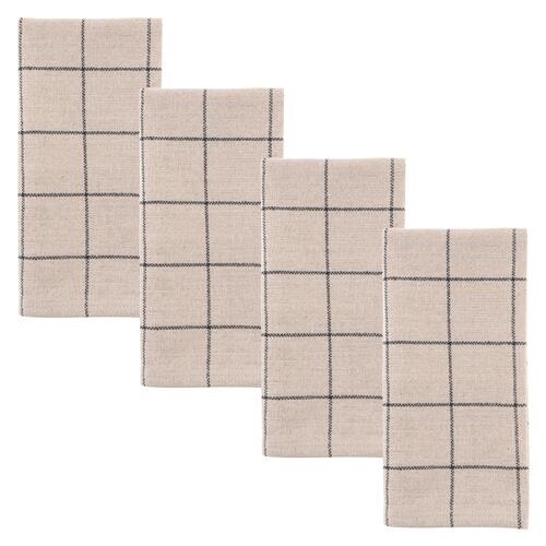 Window Pane Dinner Napkins Set of 4