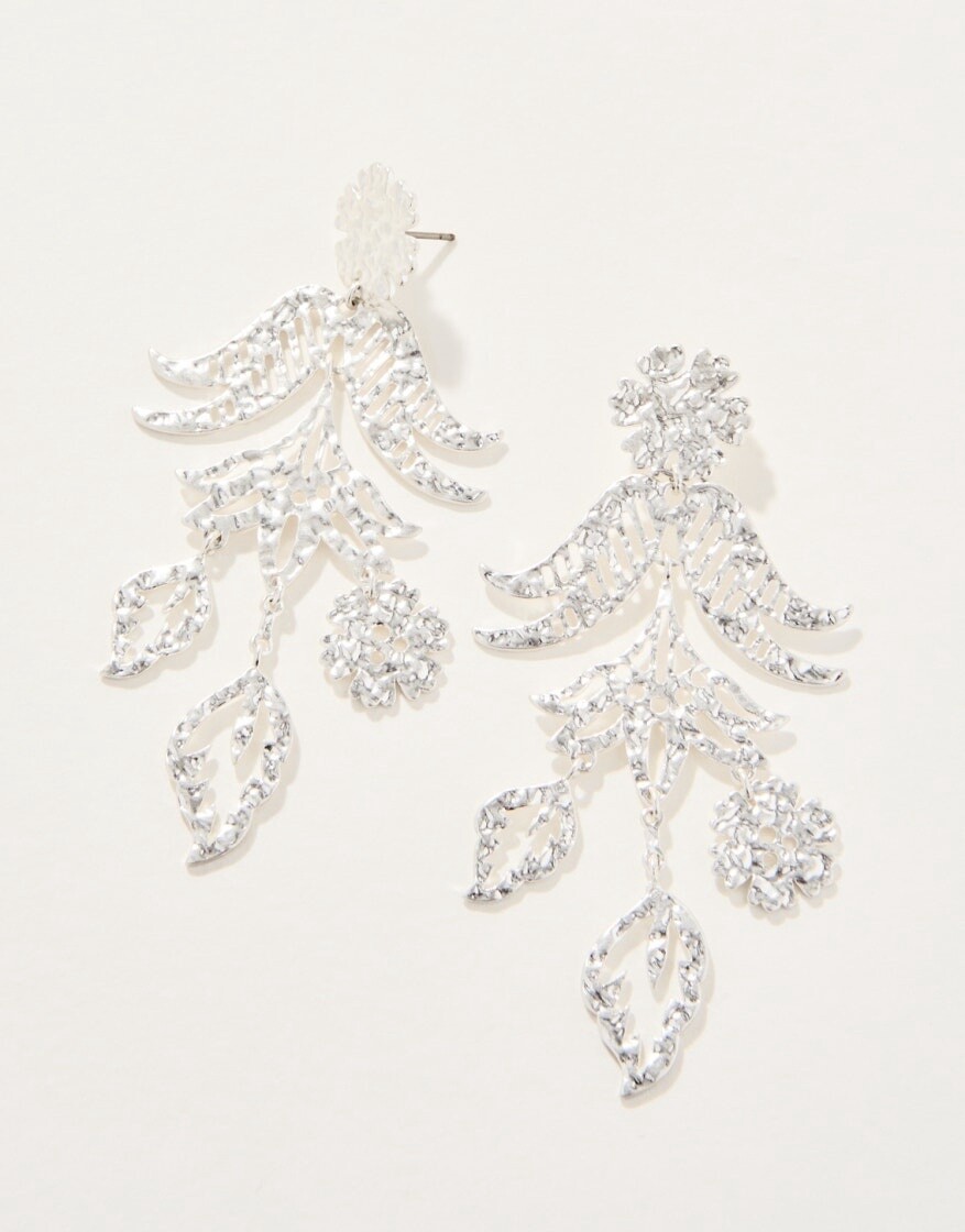 THISTLE CHANDELIER EARRINGS SILVER