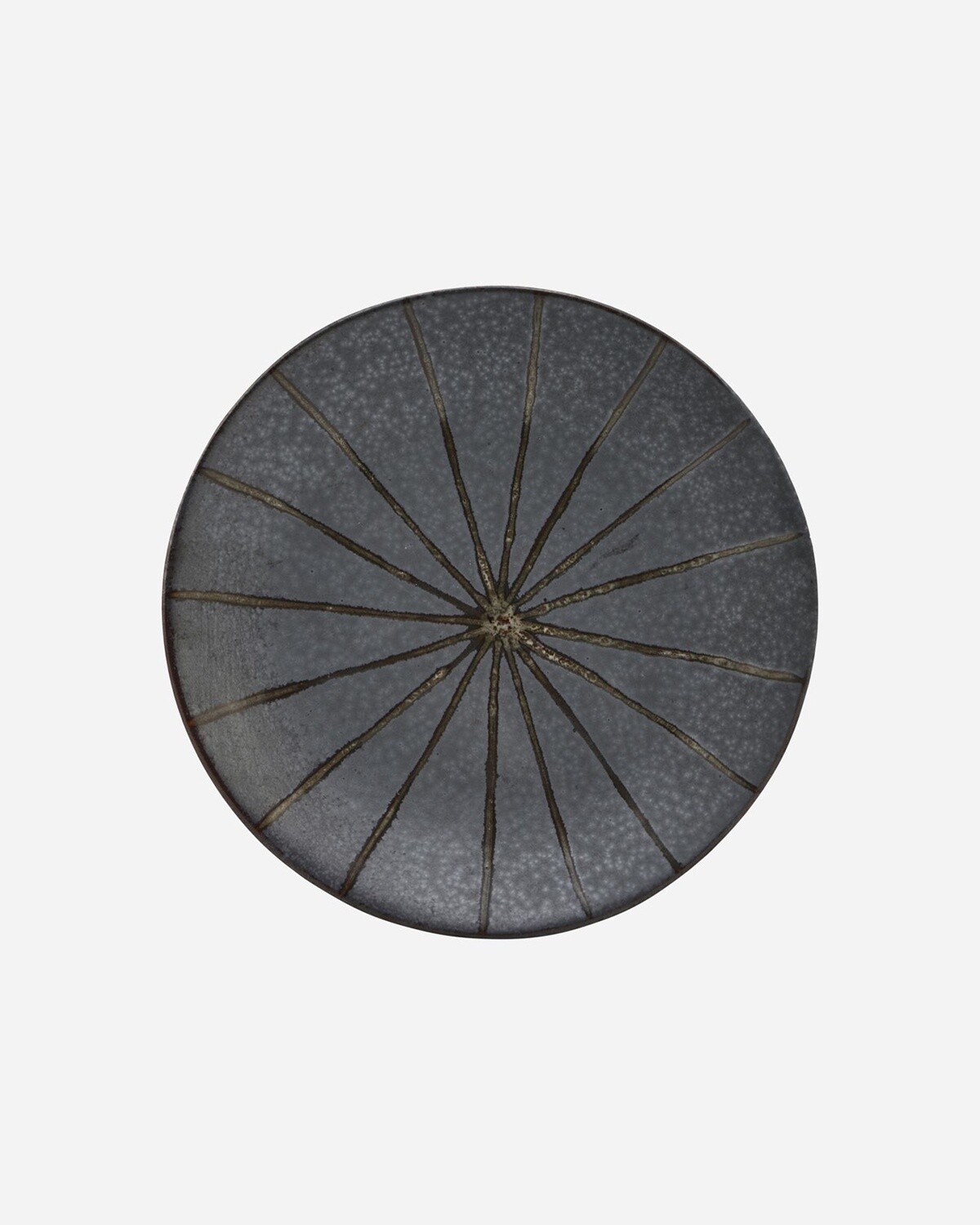 Plate, Suns, Dark Brown
