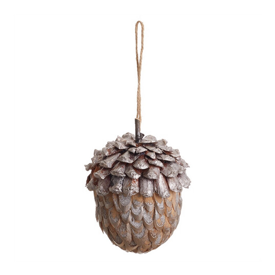 WOODLAND ACORN ORNAMENT 4.25&quot;H