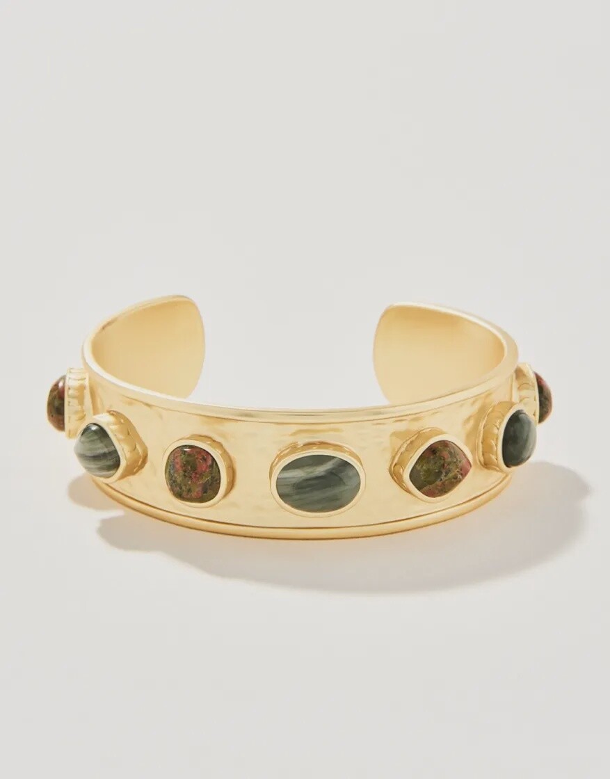 NAIA STATEMENT CUFF UNAKITE/JASPER