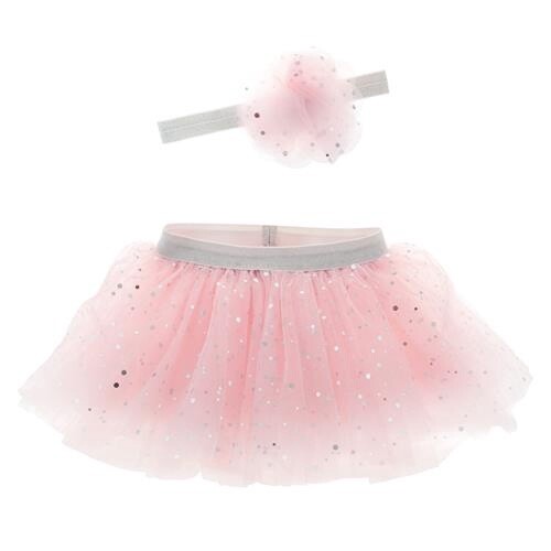 --SHIMMER PINK TUTU AND HEADBAND SET