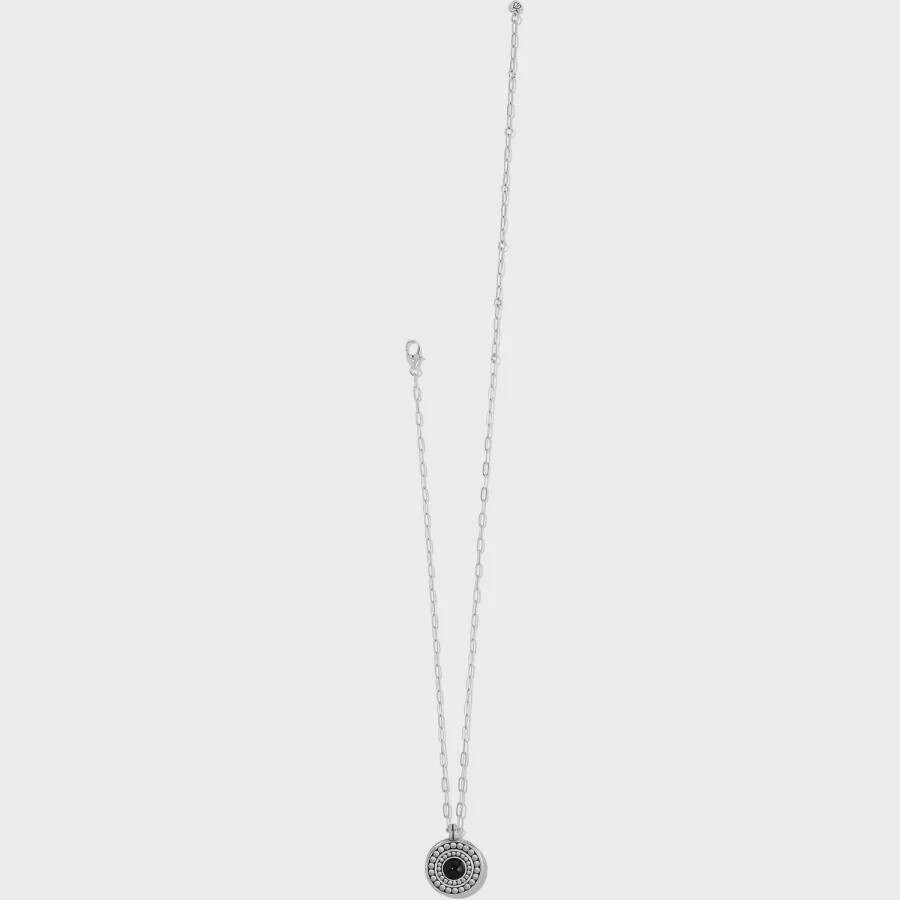 Pebble Dot Onyx Reversible Necklace