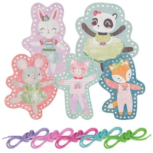 Lacing Card FANCY FRIENDS