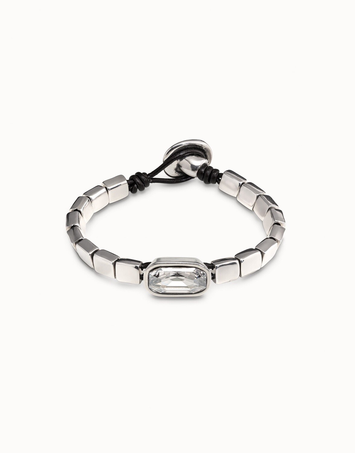 Anaconda Bracelet - White Crystal