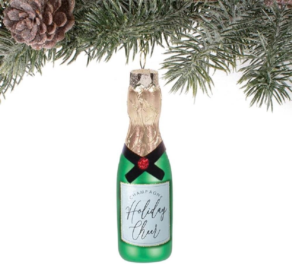 Holiday Cheer Champagne Ornament