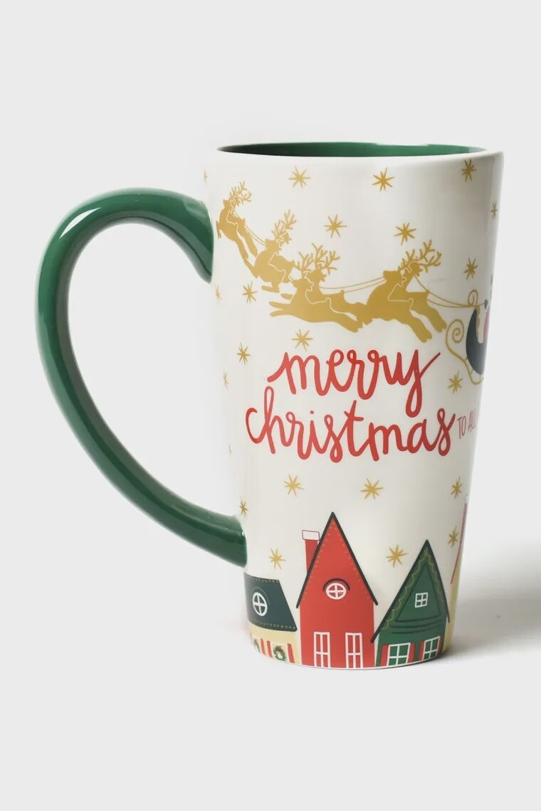 Vintage Christmas Village Mug