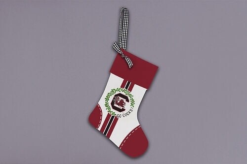 SC WoodSocking Ornament