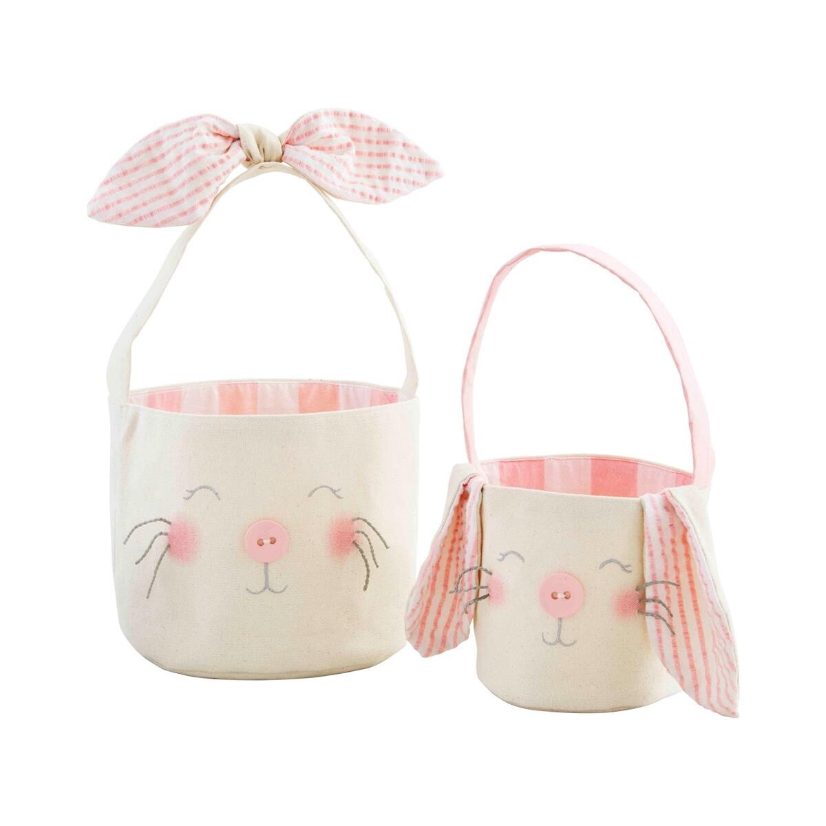 Pink Bunny Basket Set