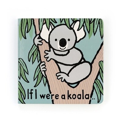Jellycat If I Were A Koala soft sensory book with velvety pages displayed against a neutral background in studio lighting
