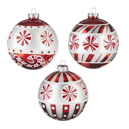 4&quot; Peppermint Pattern Ornament