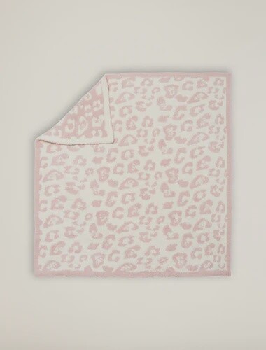 CozyChic® Barefoot in the Wild® Baby Blanket - Dusty Rose/Cream