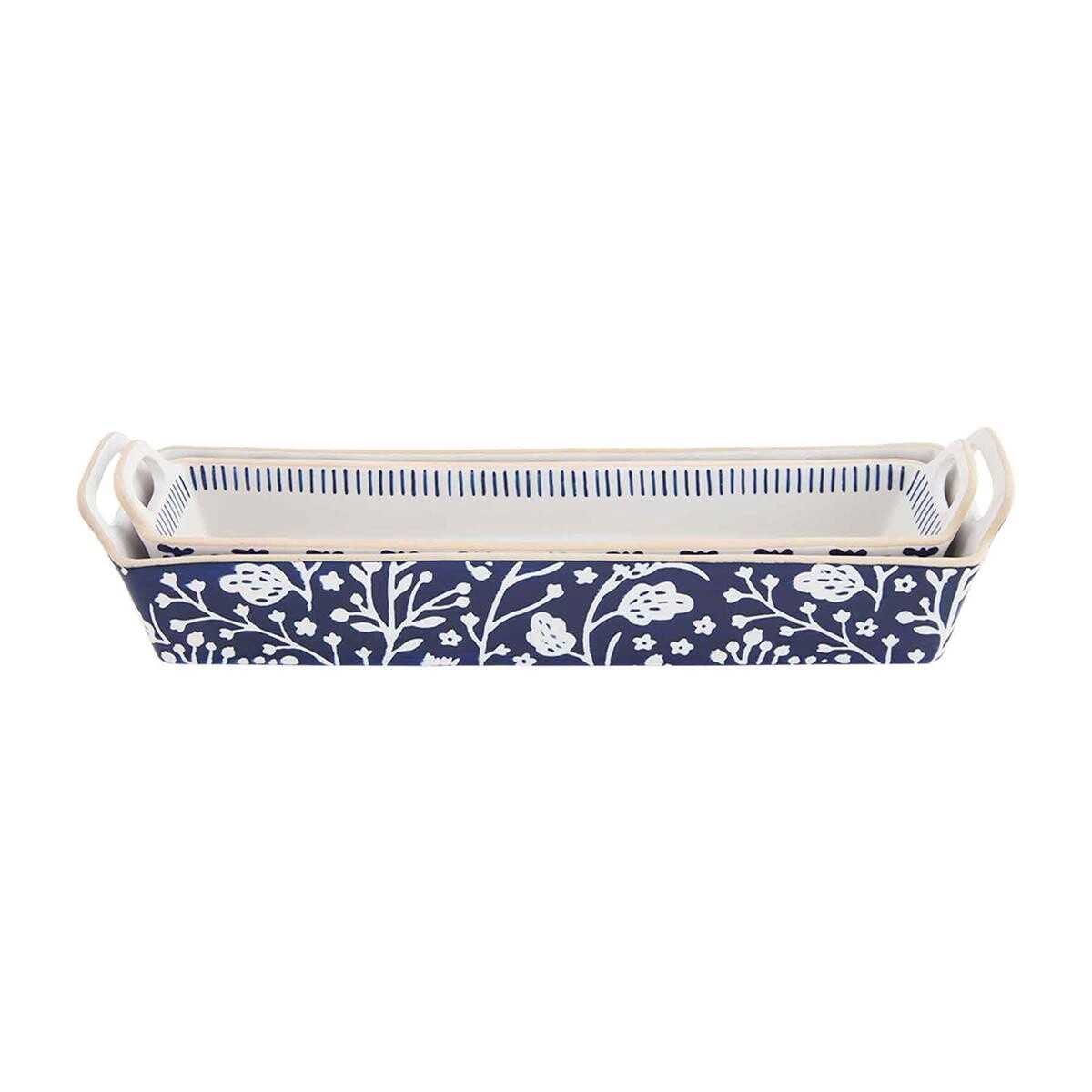 Indigo Cracker Dish Set