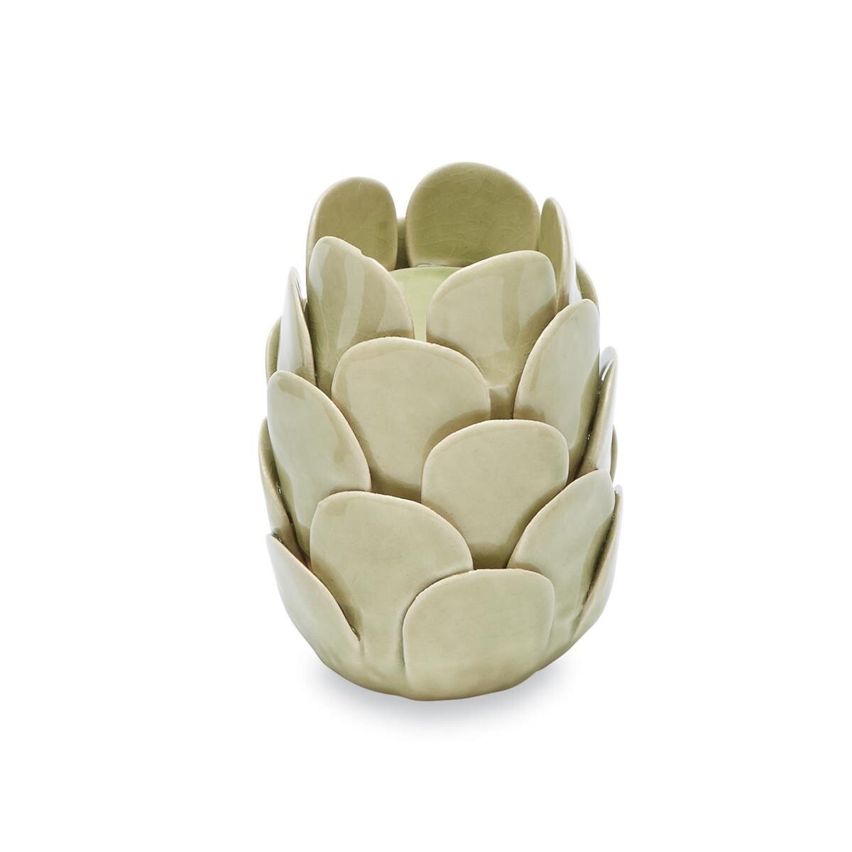 Sage Stoneware Votive Holder