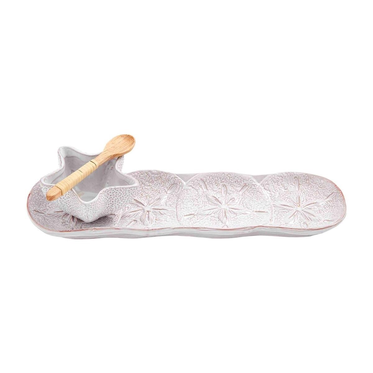 Sand Dollar Tray &amp; Dip Set