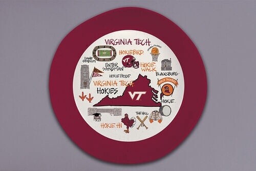 VA Tech Melamine  13.5 Bowl