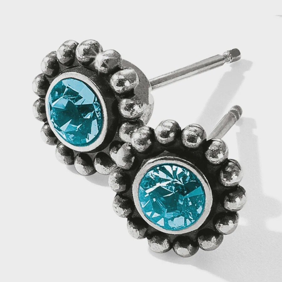 Twinkle  Blue Zircon Mini Post Earring