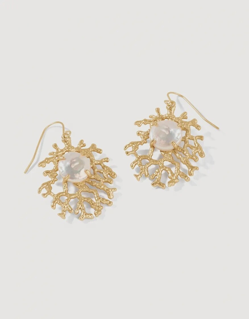 Coral Treasure Earrings