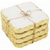 Gold Marble Coaster Set