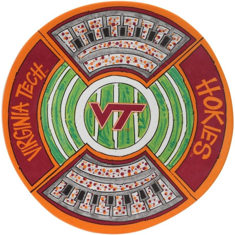 VA Tech Round Stadium Platter