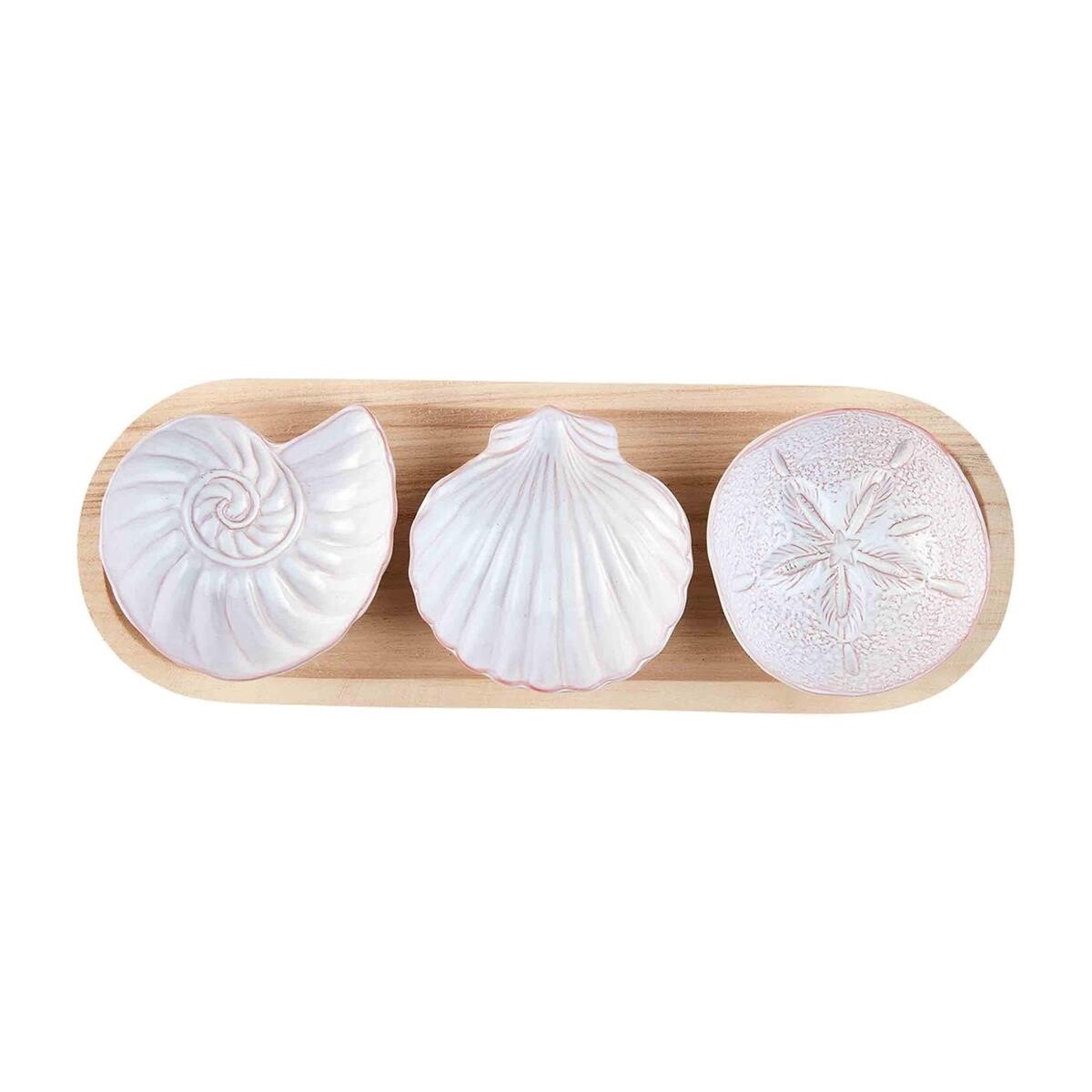 Shell Dip &amp; Tray Set