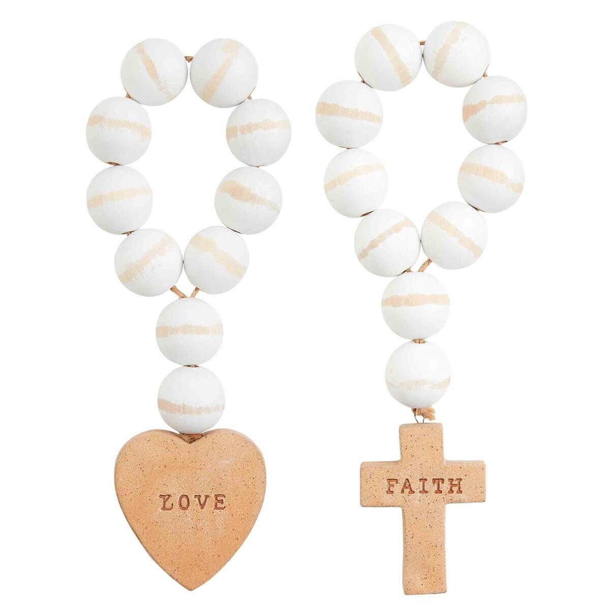 Cross Terracotta Wood Beads