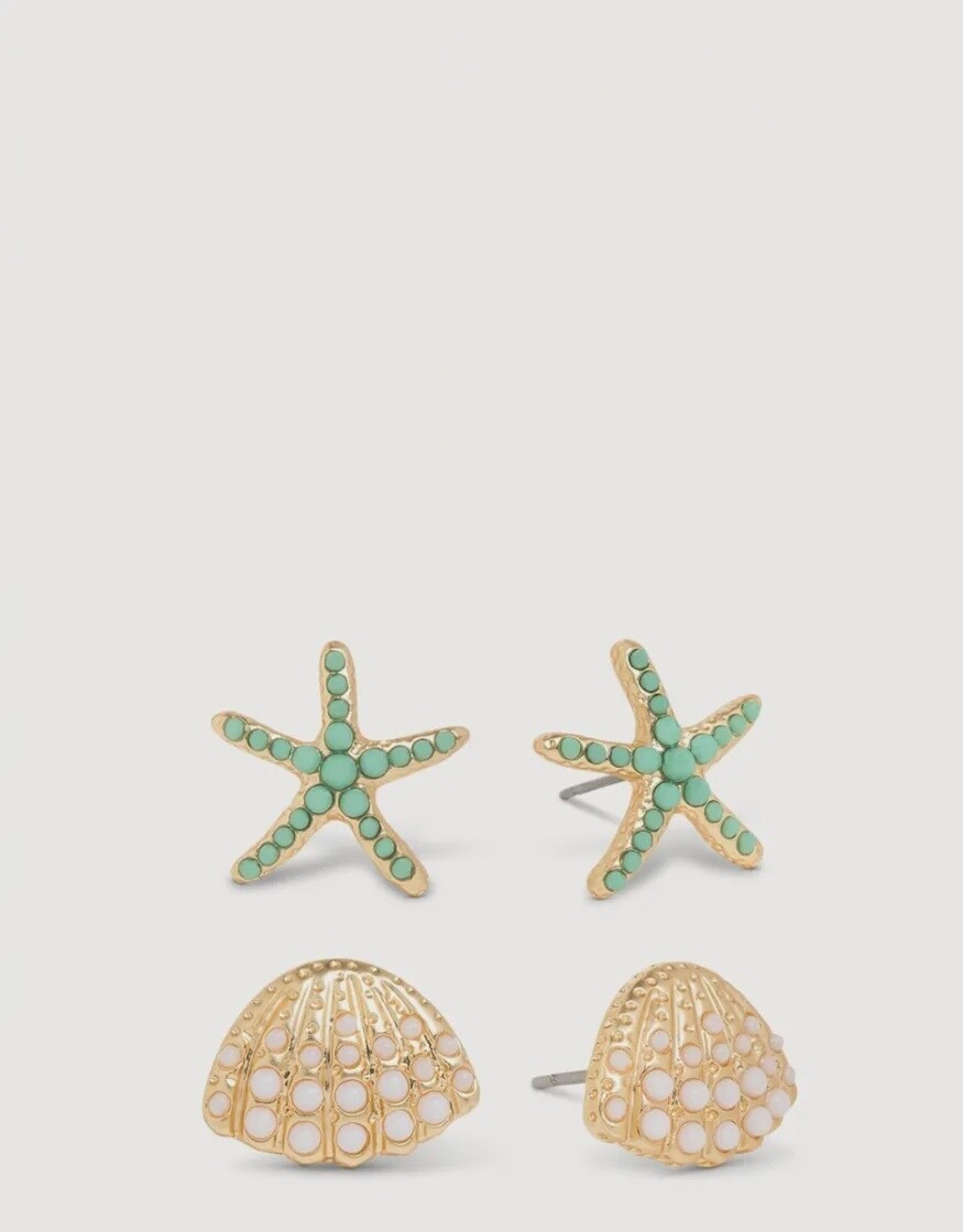 Sea Treasures Earring Stud Set