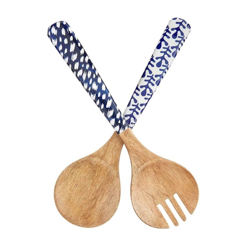 Indigo Enamel Server Set