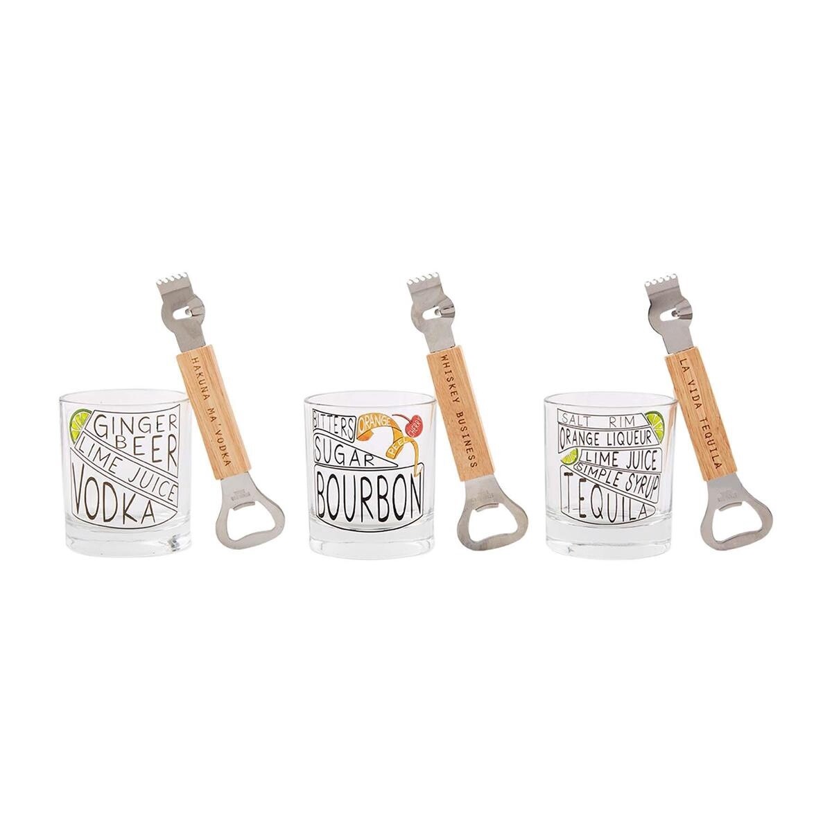 Vodka Recipe Glass Set