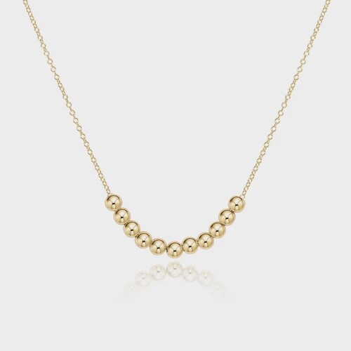 16&quot; Necklace Gold - Classic Beaded Bliss