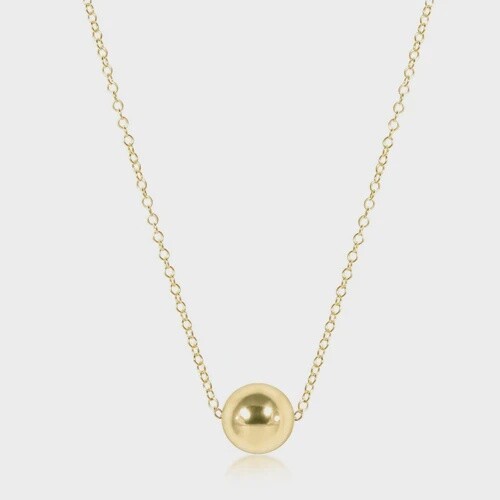 16&quot; Necklace Gold - Classic 8mm Gold