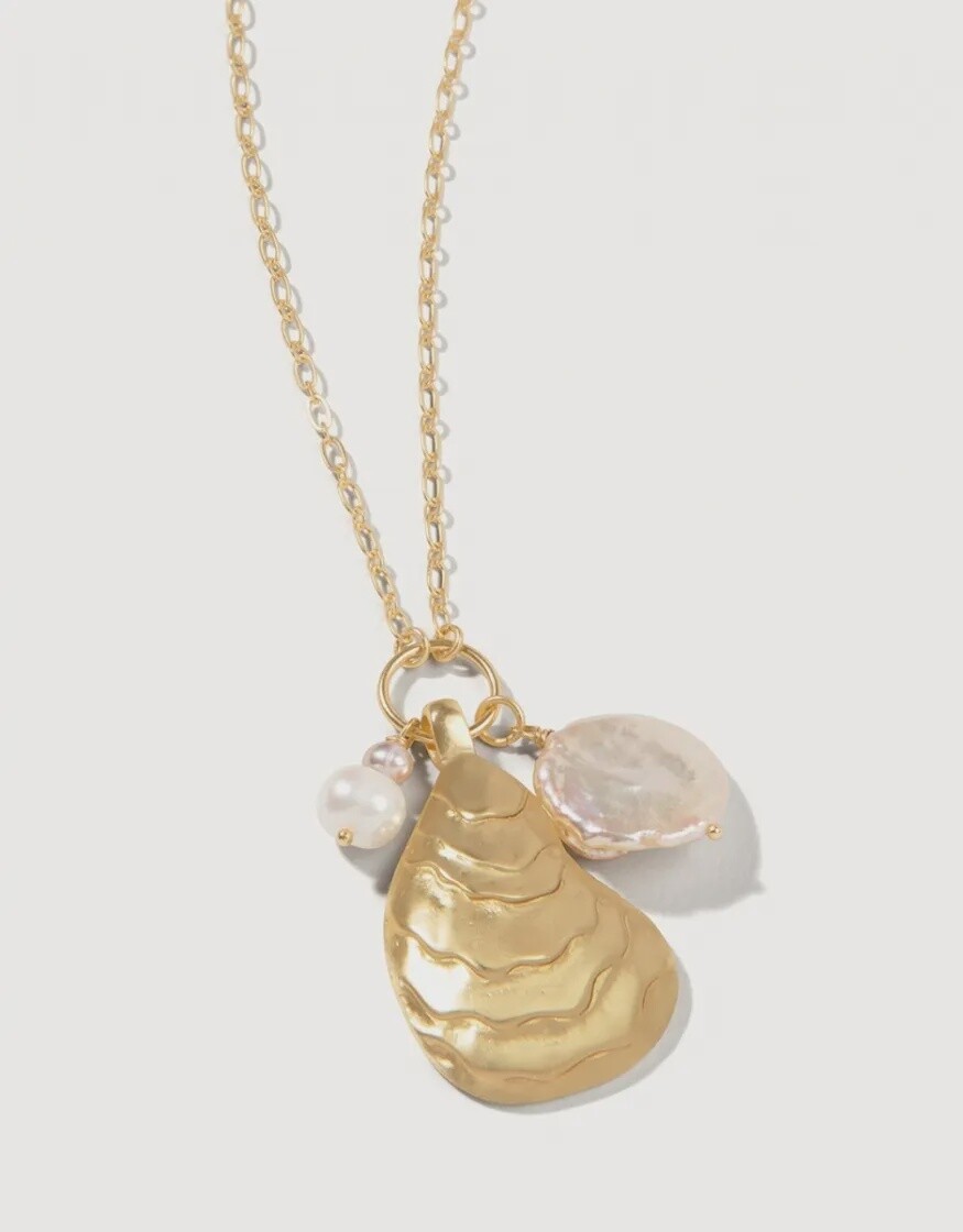 OYSTER NECKLACE 32&quot; PEARL