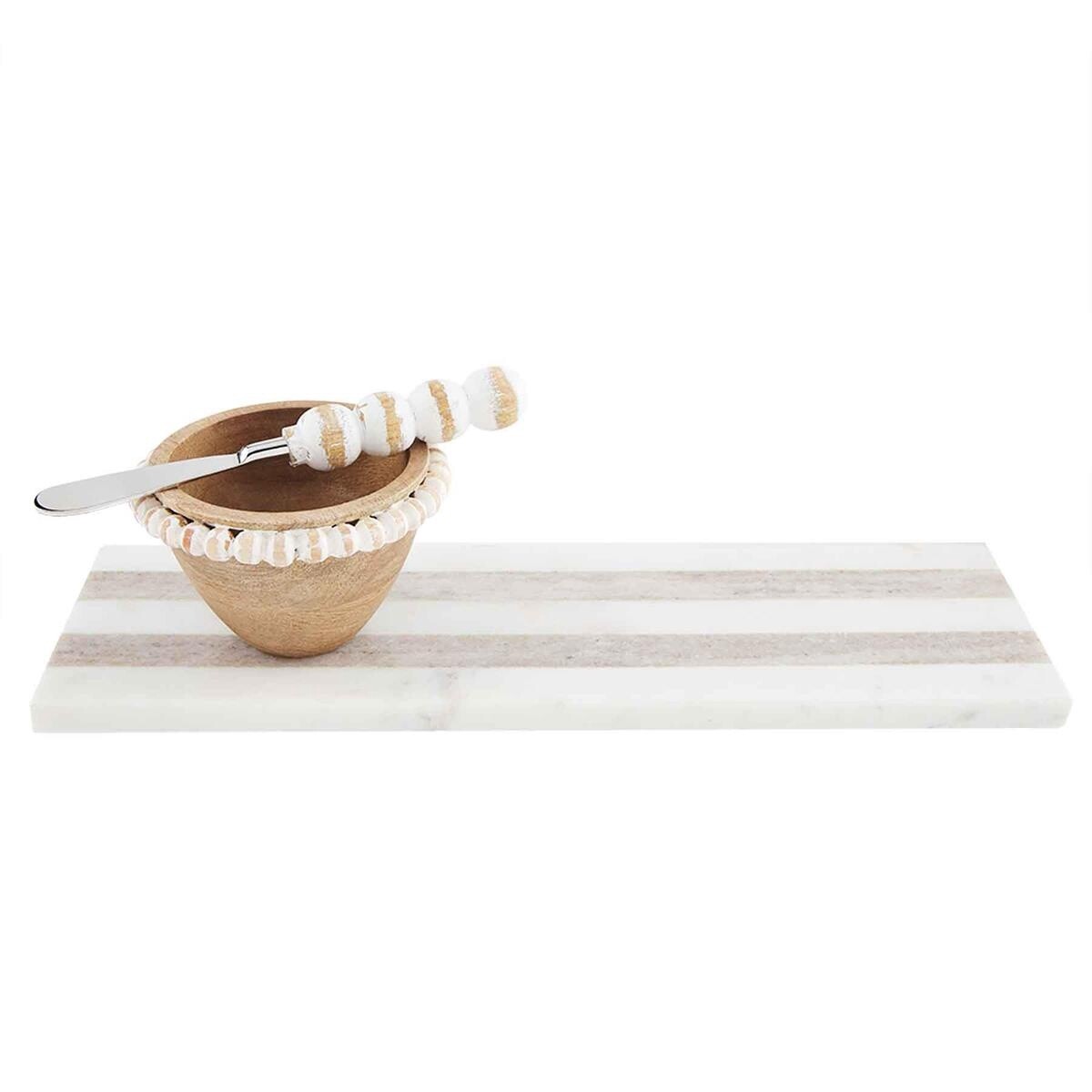 Stripe Marble Wood Spoon Rest