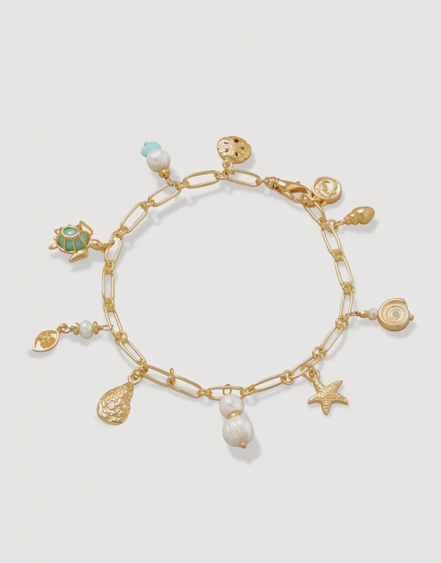 ASHORE BRACELET PEARL/SEA FOAM