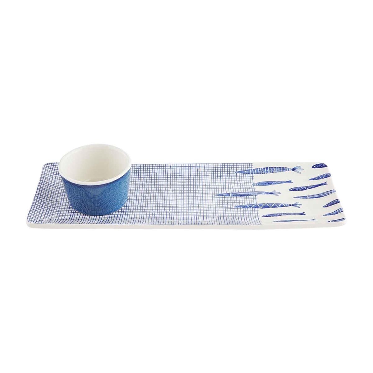 Blue Fish Dip n Appetizer Set
